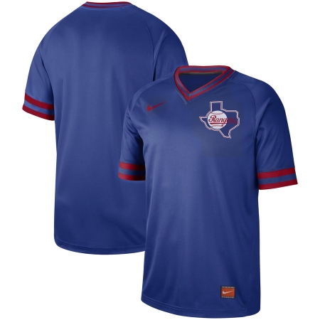 Men's Nike Texas Rangers Blank Cooperstown Collection Legend V-Neck Jersey Royal