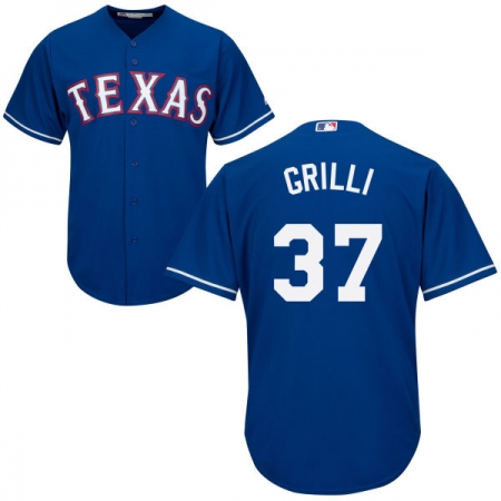 Youth Majestic Texas Rangers #37 Jason Grilli Replica Royal Blue Alternate 2 Cool Base MLB Jersey