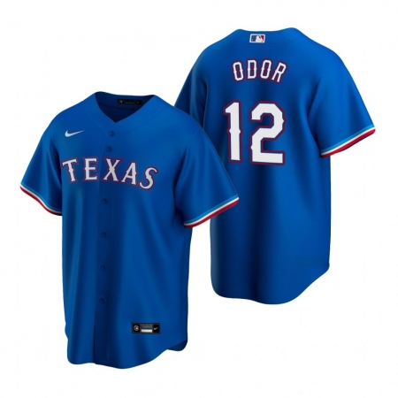 Men's Nike Texas Rangers #12 Rougned Odor Royal Alternate Stitched Baseball Jersey